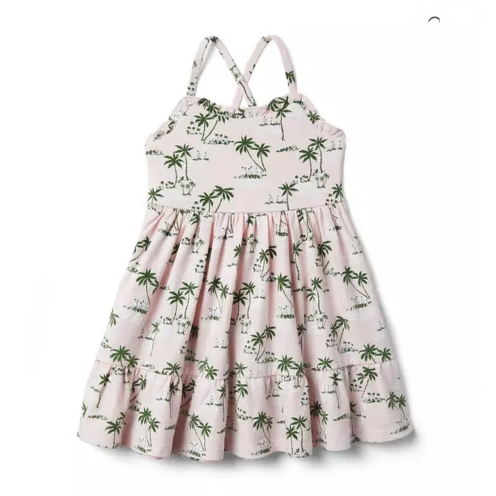 Janie and Jack Palm Tree Dress size 4